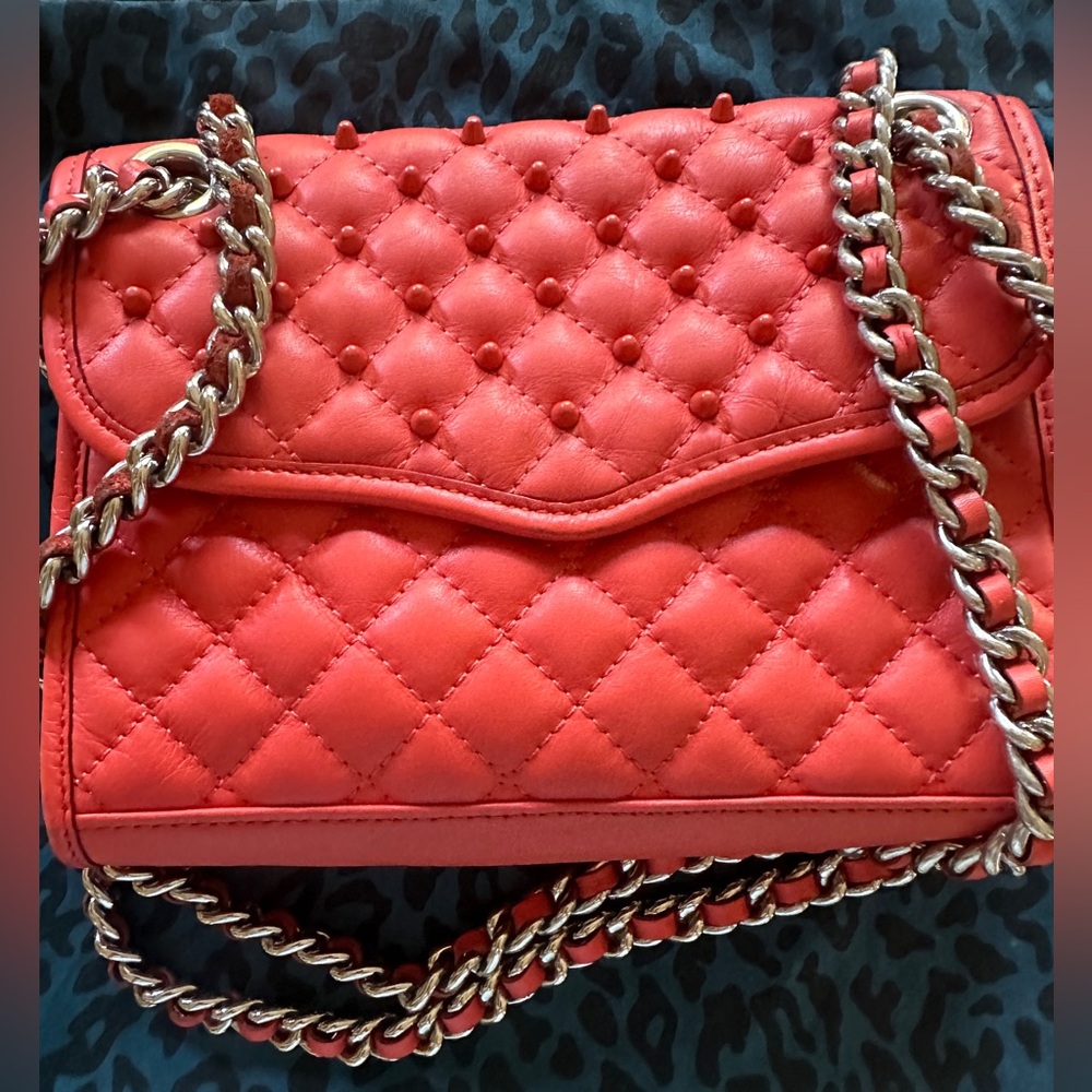 Rebecca Minkoff Leather Quilted Spikes Bag